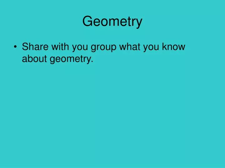 geometry