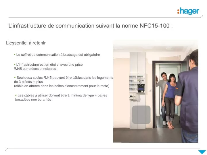 l infrastructure de communication suivant la norme nfc15 100
