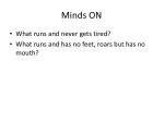 Minds ON - slide 1