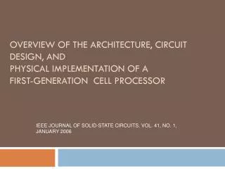 IEEE JOURNAL OF SOLID-STATE CIRCUITS, VOL. 41, NO. 1, JANUARY 2006