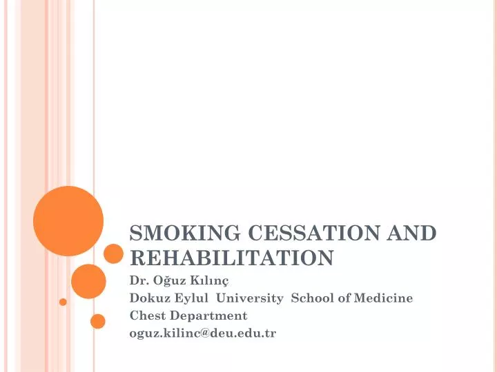 smoking cessation and rehabilitation