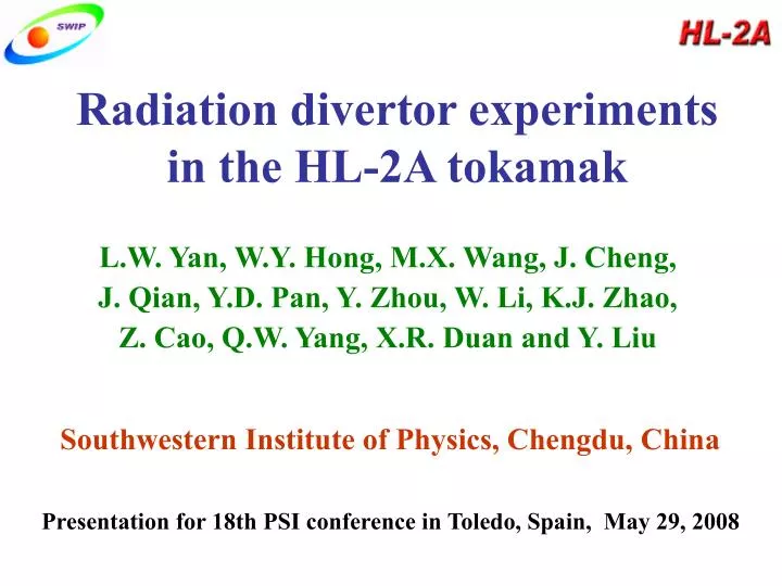 radiation divertor experiments in the hl 2a tokamak