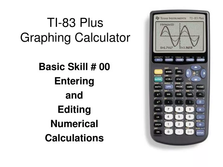 ti 83 plus graphing calculator