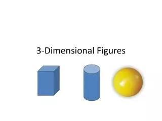 3 dimensional figures