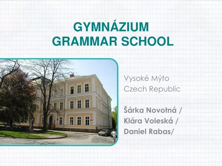 gymn zium grammar school
