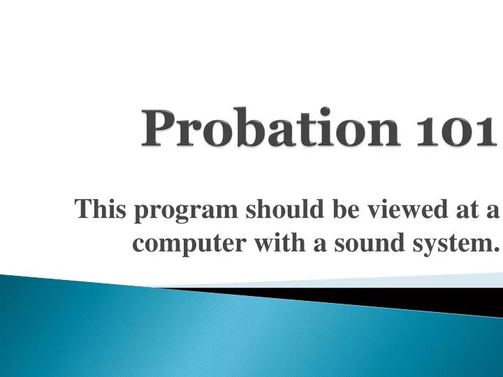 probation 101
