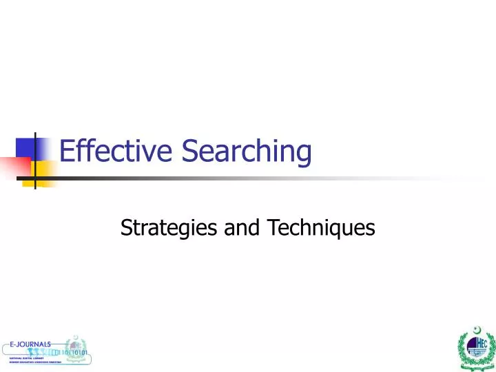 effective searching