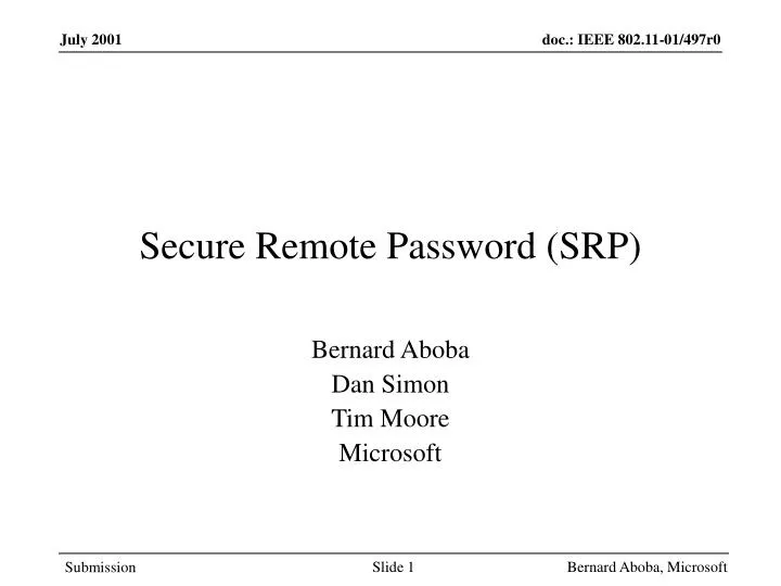 secure remote password srp