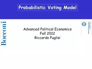Probabilistic Voting Model