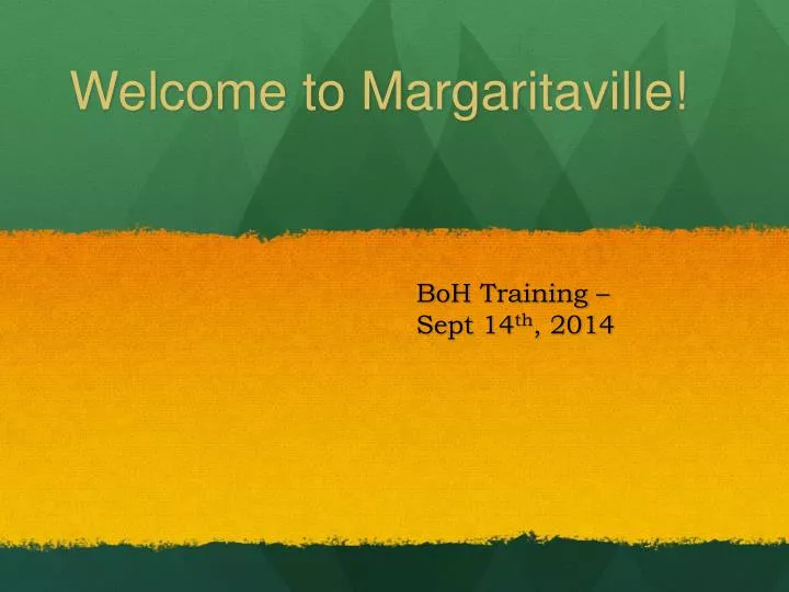 welcome to margaritaville
