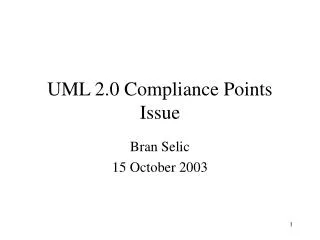 UML 2.0 Compliance Points Issue