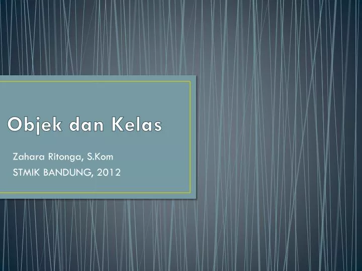 objek dan kelas