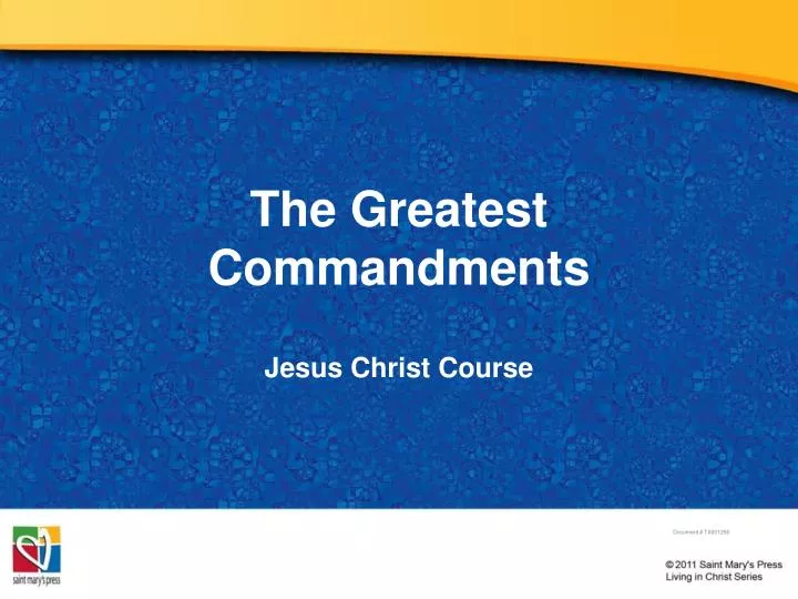 the greatest commandments