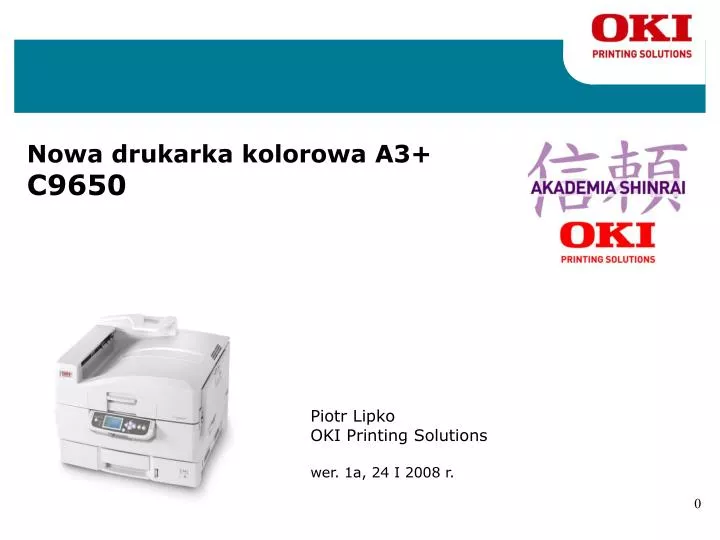 n owa drukarka kolorowa a3 c9650