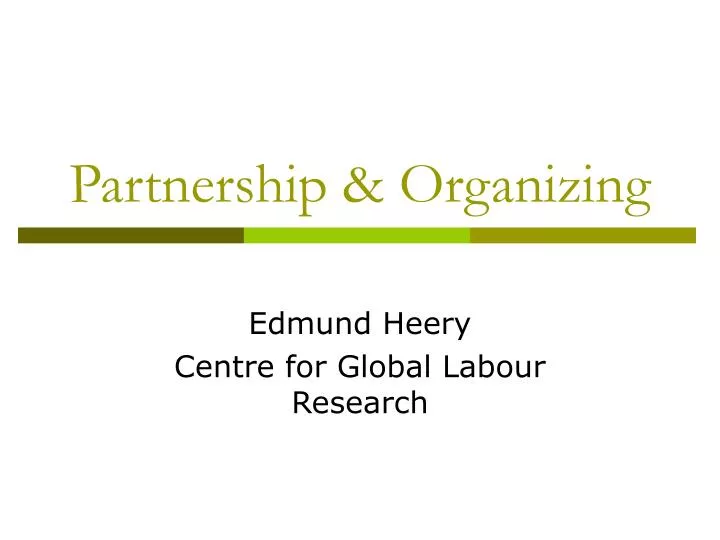 partnership organizing