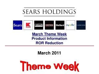 March Theme Week Product Information ROR Reduction