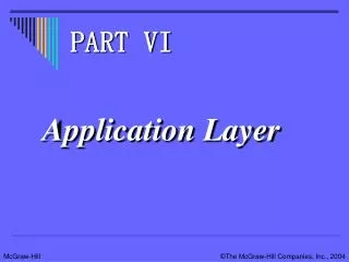 Application Layer