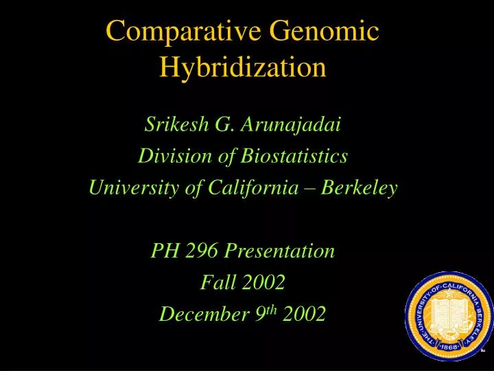 comparative genomic hybridization