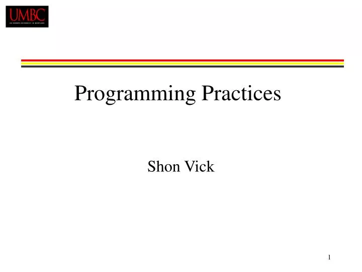 programming practices