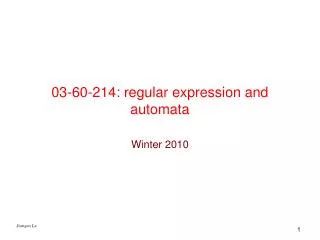 03-60-214: regular expression and automata