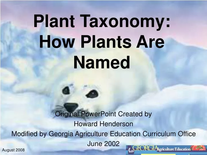 plant taxonomy how plants are named