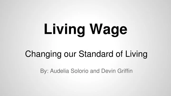 living wage