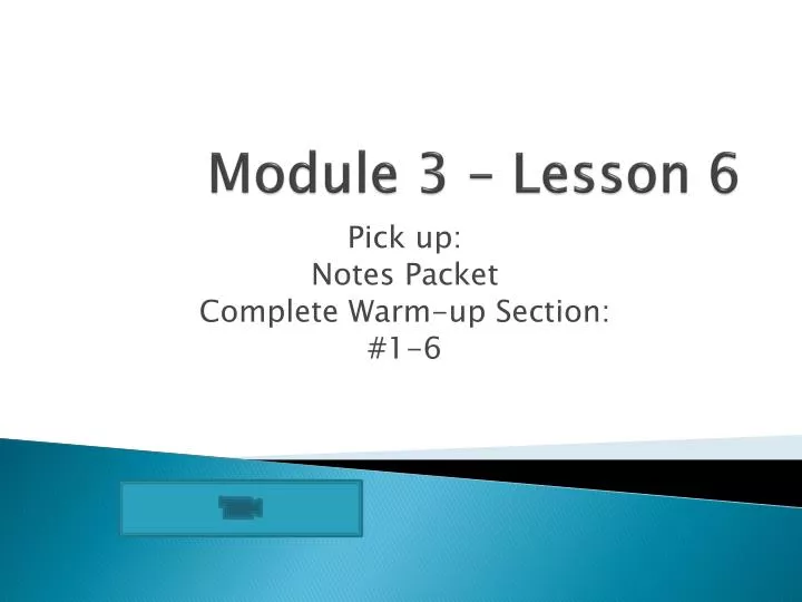 module 3 lesson 6