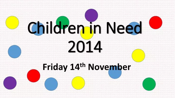 children in need 2014