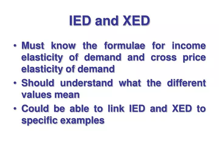 ied and xed