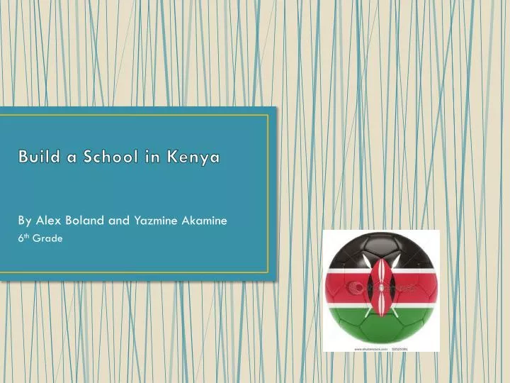 build a school in kenya