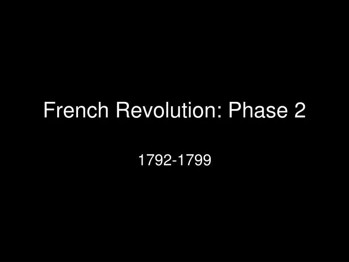 french revolution phase 2
