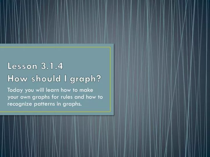 lesson 3 1 4 how should i graph