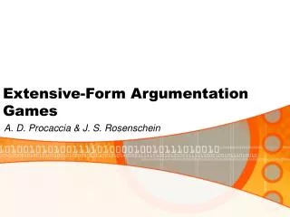 Extensive-Form Argumentation Games