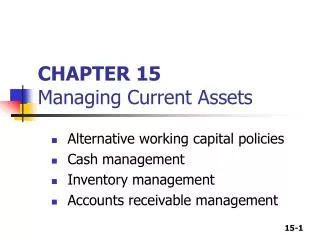 chapter 15 managing current assets