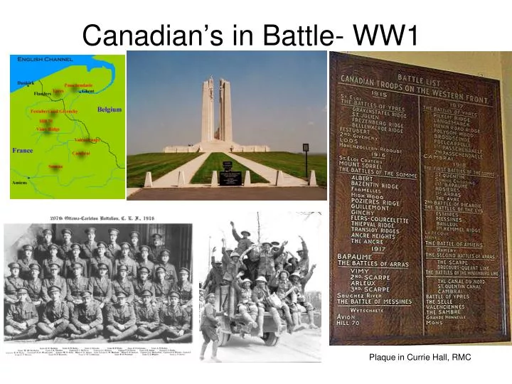 canadian s in battle ww1