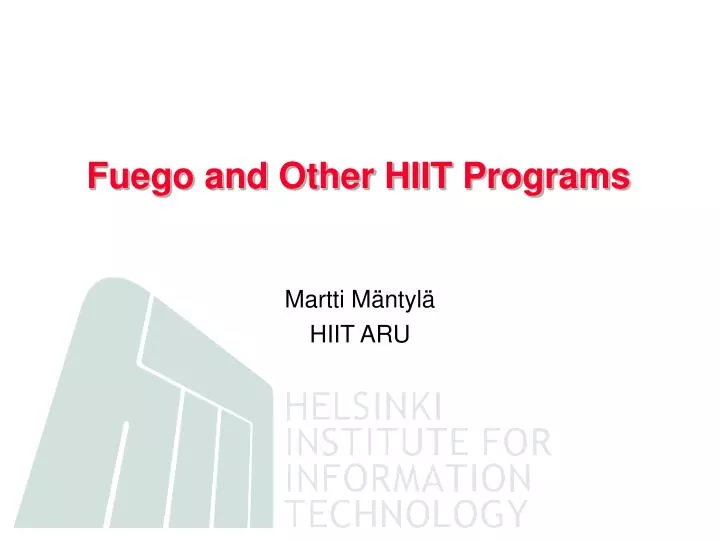 fuego and other hiit programs
