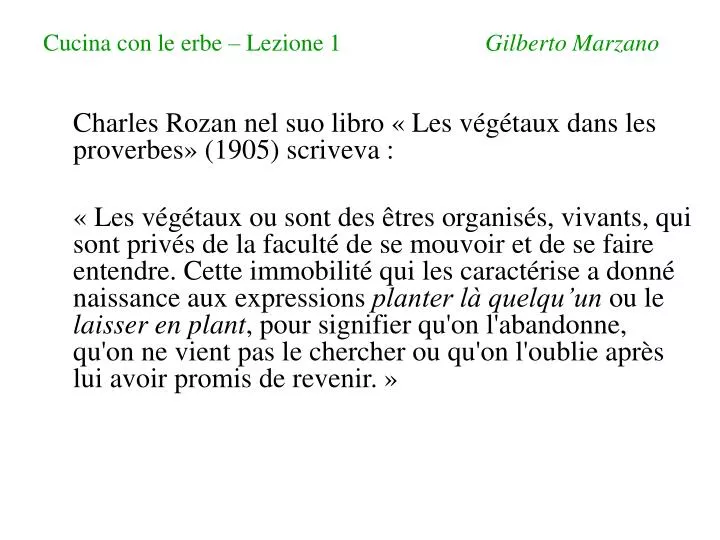 cucina con le erbe lezione 1 gilberto marzano