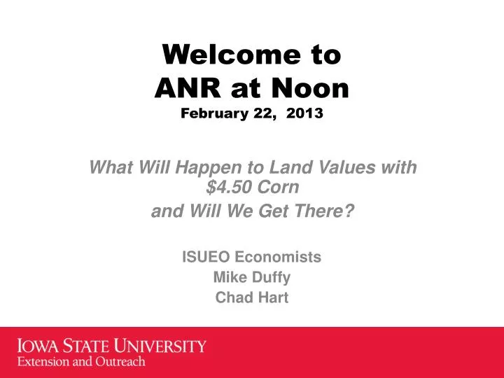 welcome to anr at noon february 22 2013