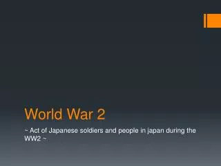 World War 2