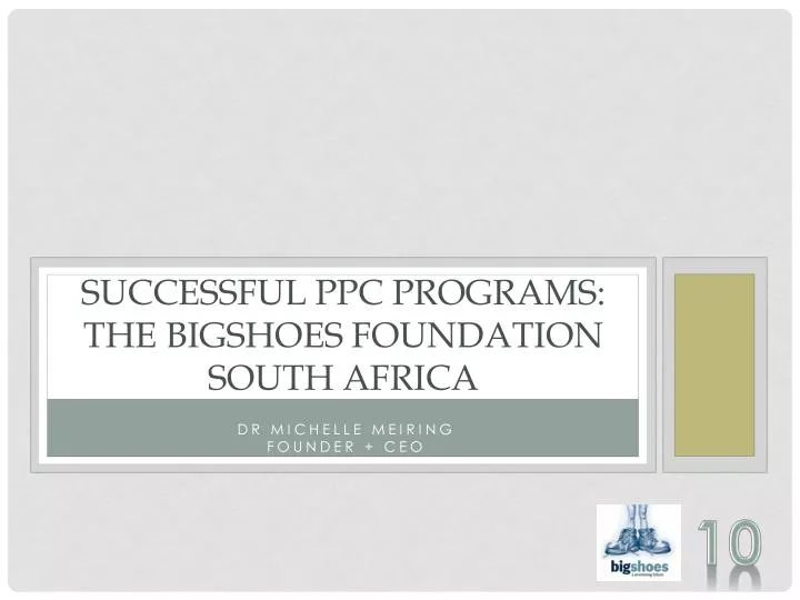 successful ppc programs the bigshoes foundation south africa