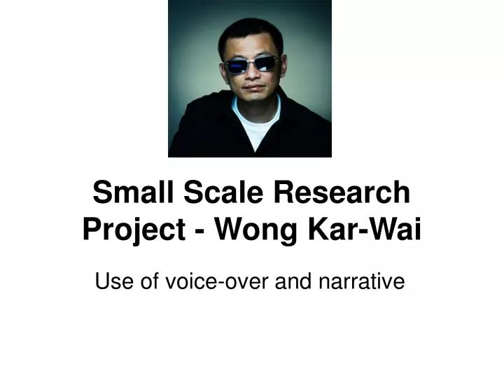 small scale research project wong kar wai