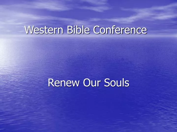 western bible conference