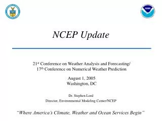 NCEP Update