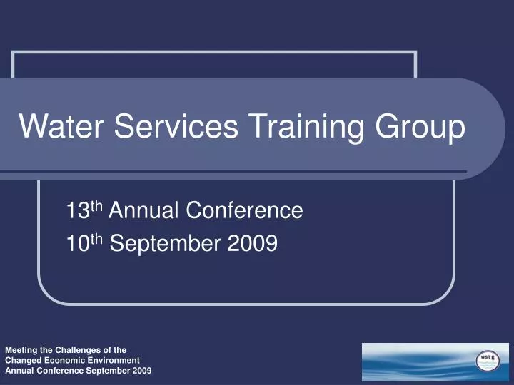 water services training group