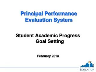 Principal Performance Evaluation System