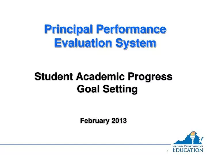 principal performance evaluation system