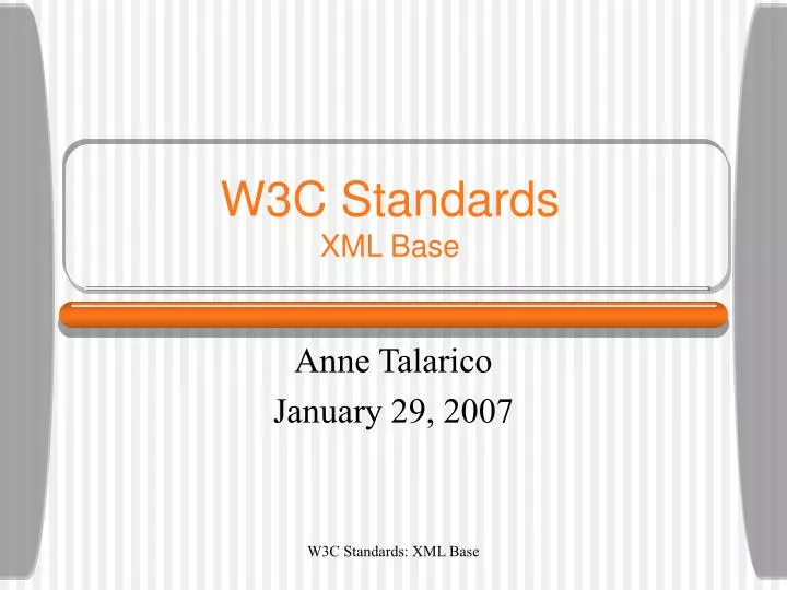 w3c standards xml base