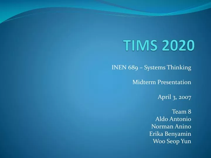 tims 2020
