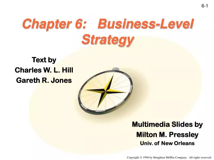 chapter 6 business level strategy