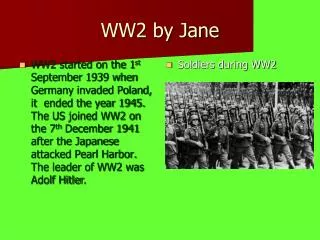 WW2 by Jane